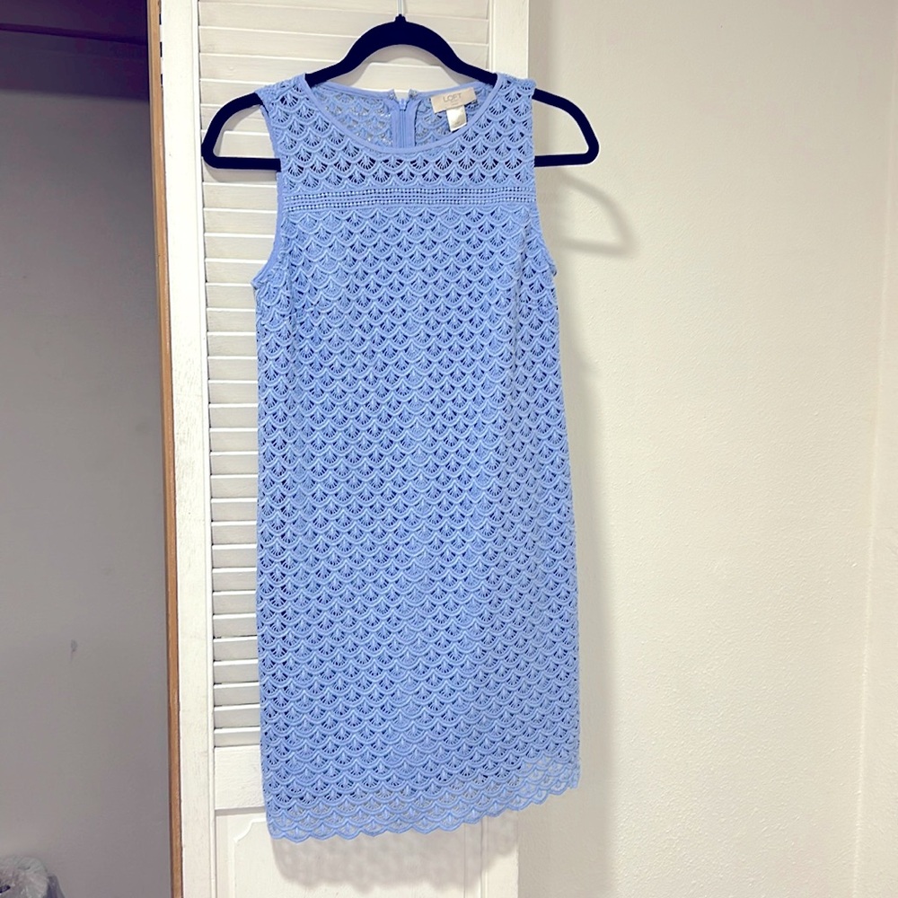 Loft blue dress